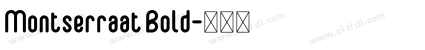 Montserraat Bold字体转换